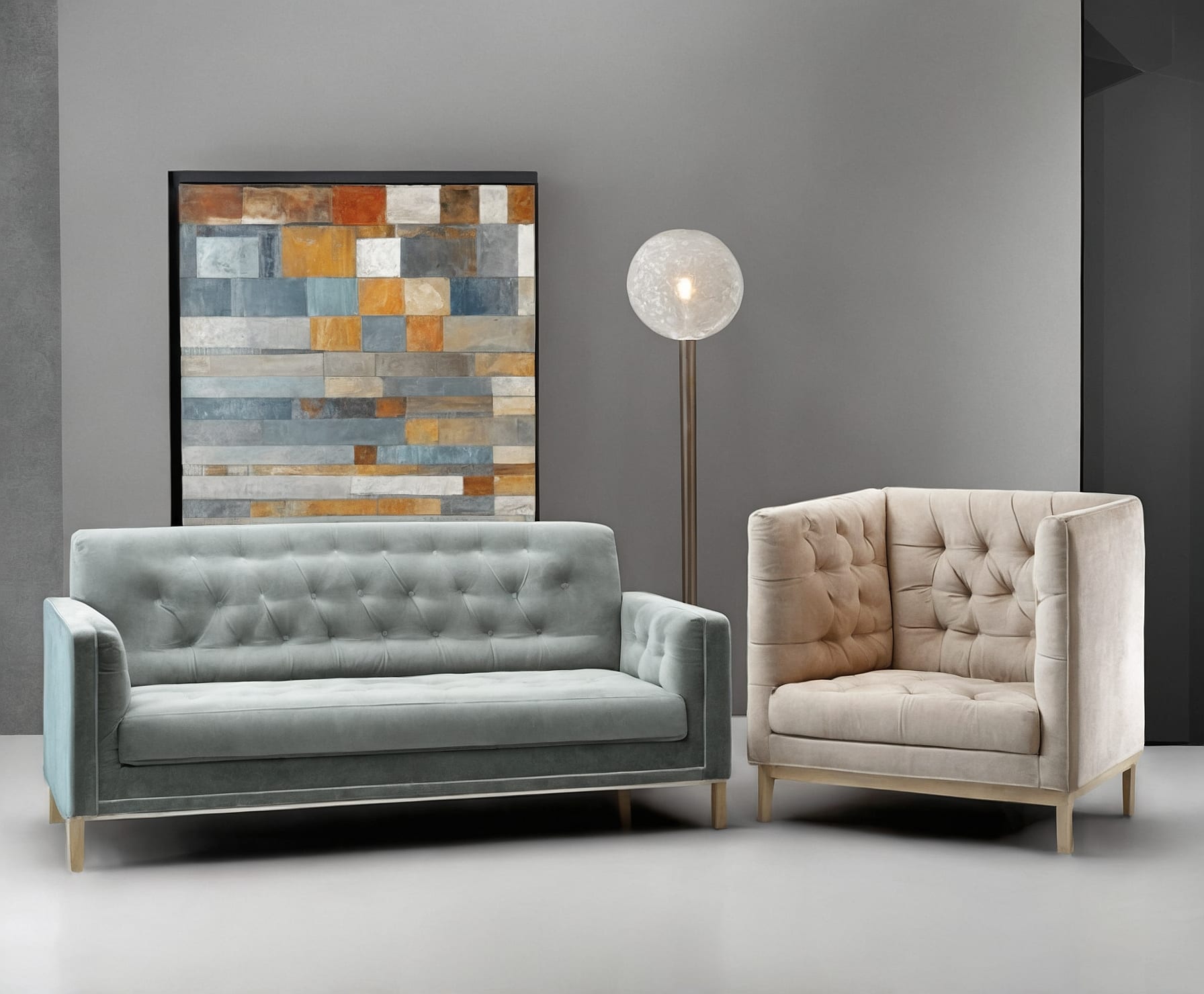 Sillón clásico transformado a moderno con tapizado elegante